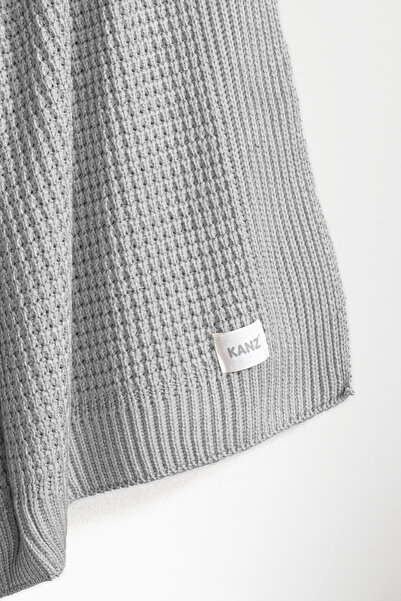 Kanz Knitwear Baby Blanket 90X110 cm - Gray