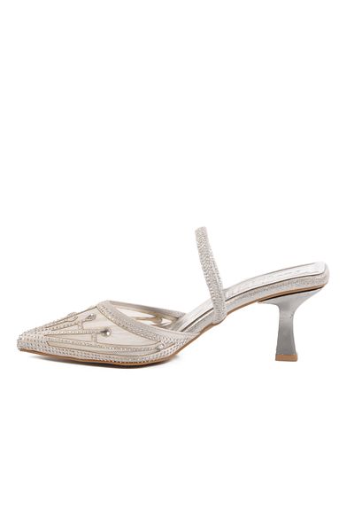 AYK'S Silver Stone Women's Evening Dress Shoes Florin T-100 Z
