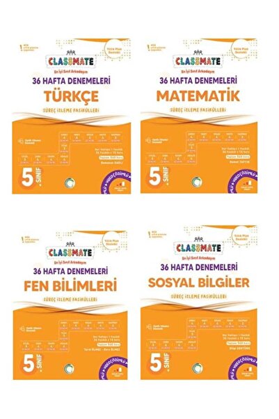 Anla Kazan Yayınları Okyanus 2026 5. Sınıf TÜm Dersler Classmate 36 Hafta Denemeleri Çözümlü Yeni Müfredata Uygun