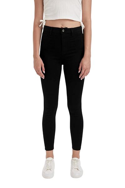 byhaziran butik Women's High Waist Lycra Tightening Pantalon Slim Fit Jeans