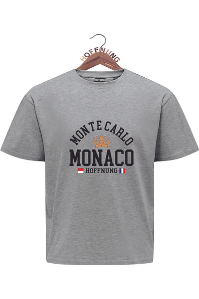 HOFFNUNG Unisex Men/Women Crew Neck Monte Carlo Monaco Oversize T-Shirt