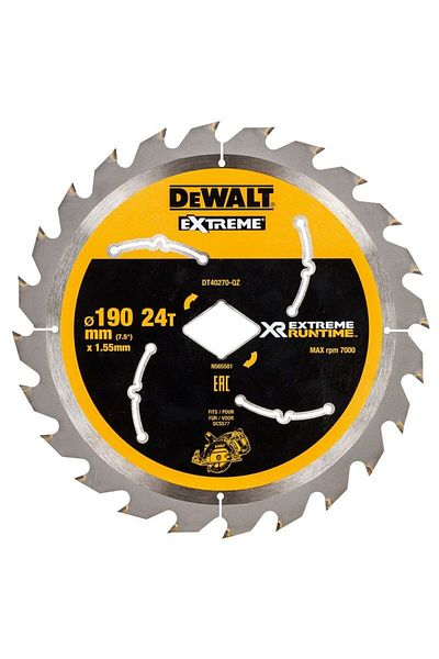 Dewalt - EXTREME circular saw blade, for universal use 190x1.55mm, 24 teeth [DT40270-QZ]