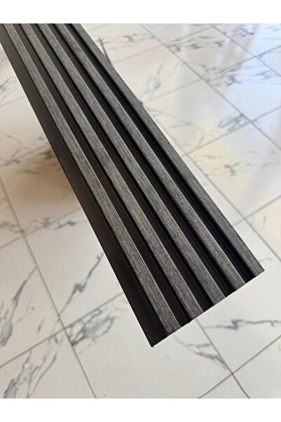 dekor marketim Pvc Polimer 5 Fugalı Grey Duvar Lambiri Ofis Tv Arkası Koridor...