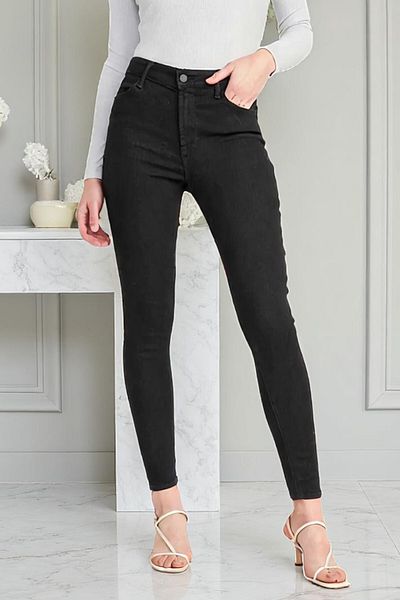 byhaziran butik Women's High Waist Lycra Tightening Pantalon Slim Fit Jeans