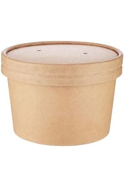 Ideal Pack Kraft Paper Noodle Bowl 8 oz 5 PCS
