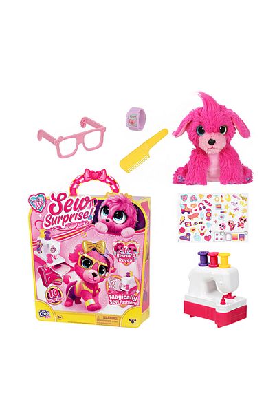 NECO TOYS مجموعة ألعاب Scruff A Luvs Fashion - وردي