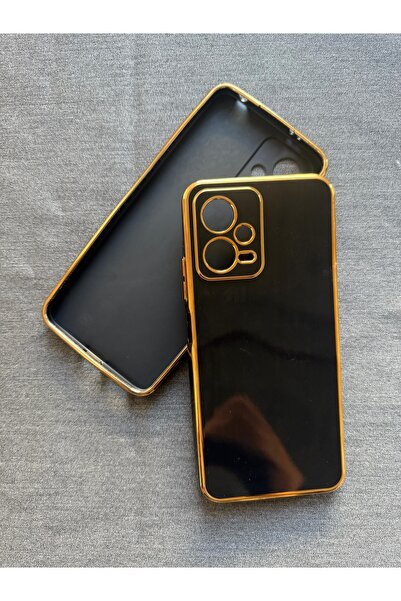 POCO X5/ Redmi Note 12 5G Uyumlu Şanzelize Siyah Renkli Tus Seri Arka Koruma Kilif