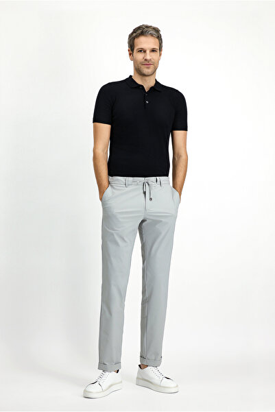 Kiğılı Techno-Line Super Slim Fit Ekstra Dar Kesim Likralı Klasik Kumaş Pantolon