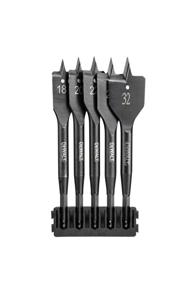 Dewalt - Burghie plate pentru lemn, 5 bucăți [DT70832-QZ]