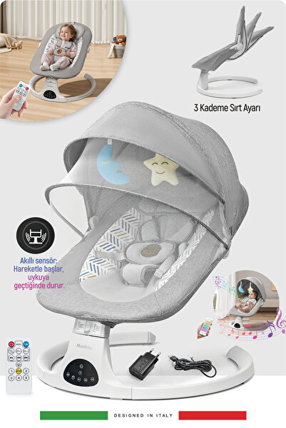 Livenzi Movibaby Hareket Sensörlü Otomatik Ana Kucağı-Grey