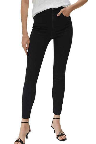byhaziran butik Women's High Waist Lycra Skinny Jeans