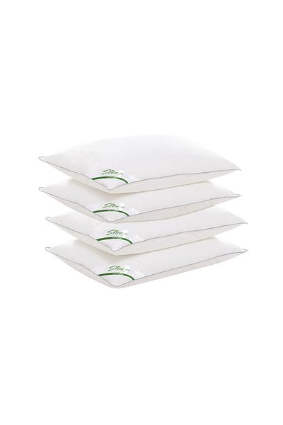 Green Future Set of 4 Sleep by Green Future pillows 10% goose down 90% goose feather, 50x70 cm