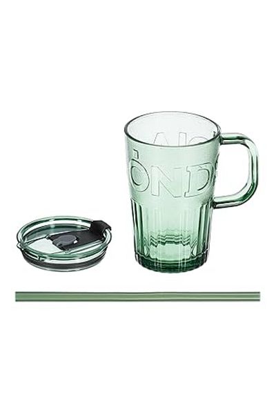 intoku Diamonds Glass Cup with Lid