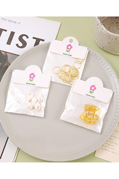 REBORN DESIGN خاتم شعر مكون من 3 قطع على شكل صدفة البحر (مينار البحر) وطوق ذه...