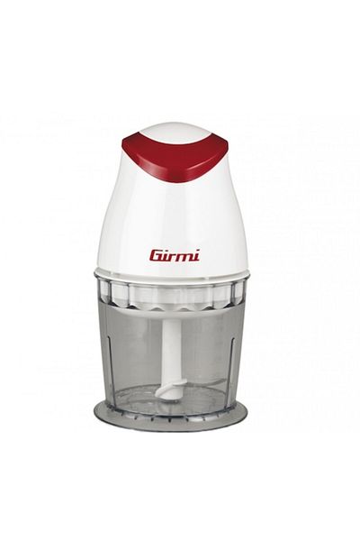 Girmi Tocator chopper - TR01 cu lame din inox, putere 350W, vas gradat 500ml, alb-rosu