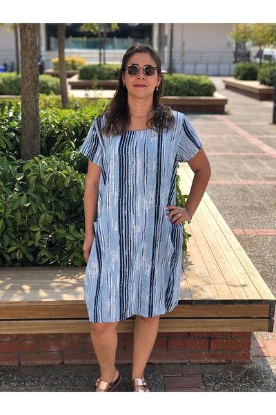BAKTAGÖR Striped Cotton Dress