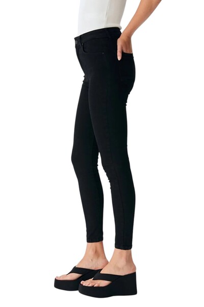 byhaziran butik Women's Lycra High Waist Skinny Jeans