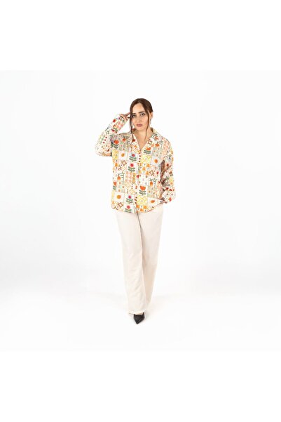 LINELLE Multicolor Printed Co-Ord Set – Shirt & Wide-Leg Pants