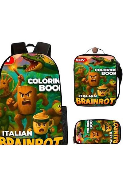 xpress sales Set 3 piese ghiozdan scolar italian, + 5 ani XPRESS SALES®