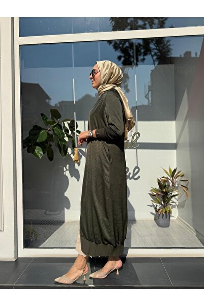 Invee Ferace cu glugă de culoare kaki