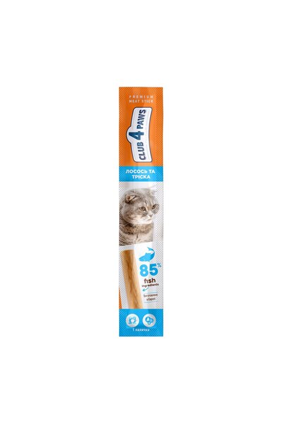 Club4Paws Club 4 Paws Premium Cat Treats, Salmon and Cod Stick, 5g