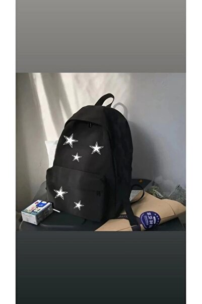 1blood حقيبة ظهر مدرسية للجنسين مطبوعة بالنجوم