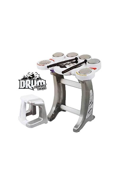 SPOR35 Kız Erkek Çocuk Oyuncak Drum Rock Elektronik Bateri Seti Kız Erkek Çoc...