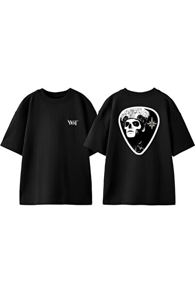 THEWERT Fantoma B.c. Band Pick Papa Design Tricou oversize din bumbac imprima...