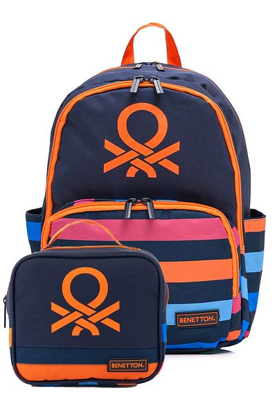 United Colors of Benetton Boy's 2-Piece School Set Primary School Bag and Lunchbox 1295963