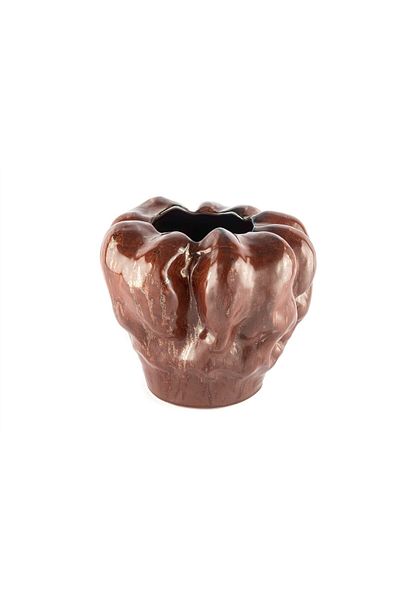 Mikasa Moor Coffee Textured Vase 29X25Cm