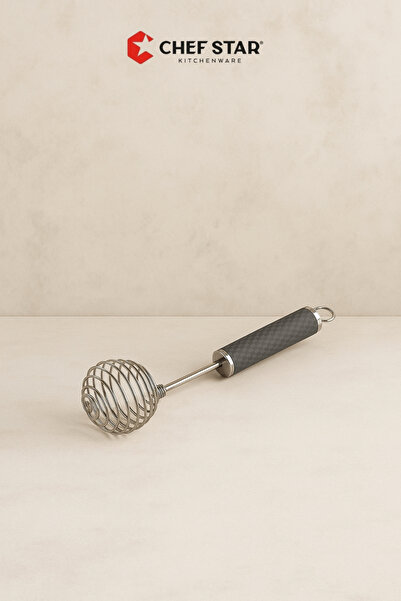 Chefstar مِخفف سلك حلزوني - هيكل من الفولاذ المقاوم للصدأ، مقبض أسود غير قابل...