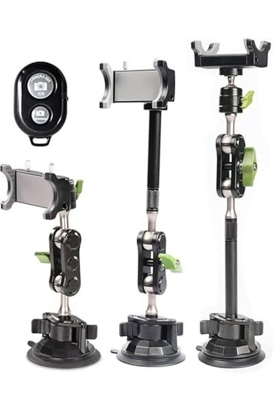 Shopi Universal Car Phone Mount – First-Person View Suction Cup Bracket for Live Streaming, Hands-Free D