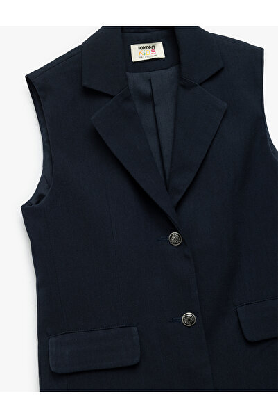 Koton Крузово яка без ръкави от вискозна смес Basic училищна жилетка