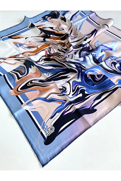 Levidor Eșarfă de mătase Tivil 35001 Albastru Liliac Model Mixt