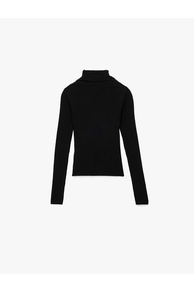Koton Long Sleeve Viscose Blend Turtleneck Sweater