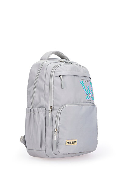 Pierre Cardin 1003 Шкільний рюкзак Водостійкий Багатосекційний СІРИЙ