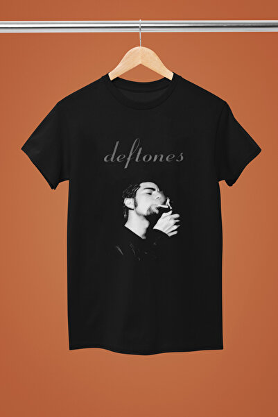 MAGORS TRIUC DE BUMBAC IMPRIMAT DEFTONES CU MANE SCURTĂ REGULARĂ