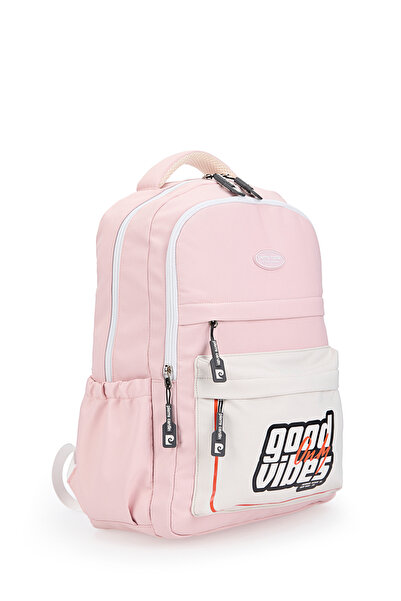 Pierre Cardin 2366 School Bag Waterproof Multi-Compartment Pink
