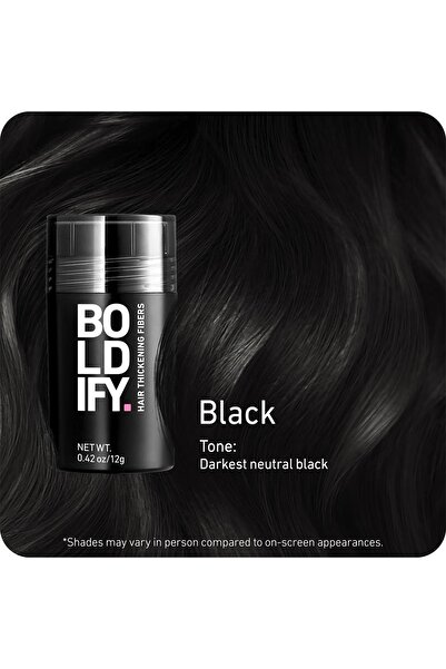 Boldify Saç Dolgunlaştırıcı Kapatıcı Fiber Toz Siyah 12GR