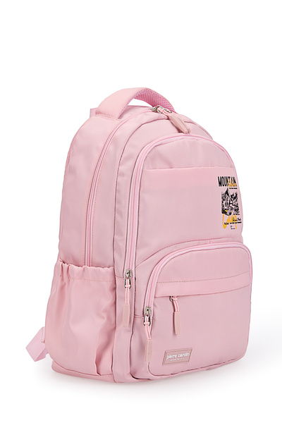 Pierre Cardin 1801311 Okul çantası Suya Dayanıklı Çok bölmeli PEMBE