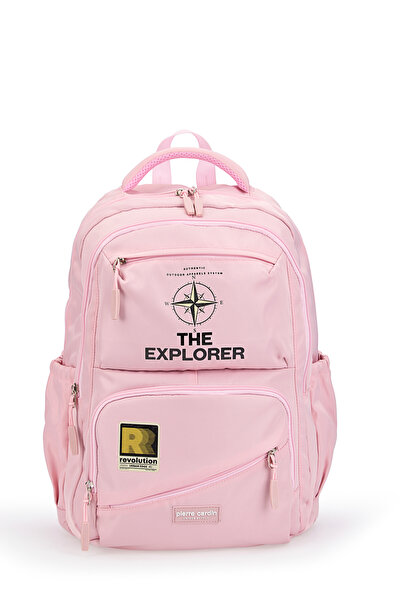Pierre Cardin 18117 Unisex Backpack School Bag Pink