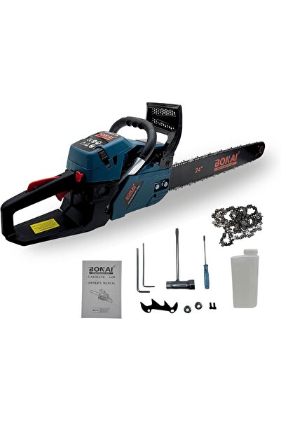 Bonai BN-HK67-24 58cc Gas Powered Chainsaw – 24” Bar, 2-Stroke Petrol Engine,...