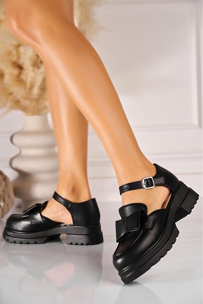 Joana Pantofi dama casual Negri din Piele Ecologica Dorothy