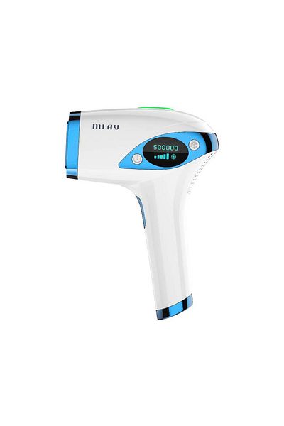 Mlay T4 Advanced Cooling Laser Hair Removal Device - Blue