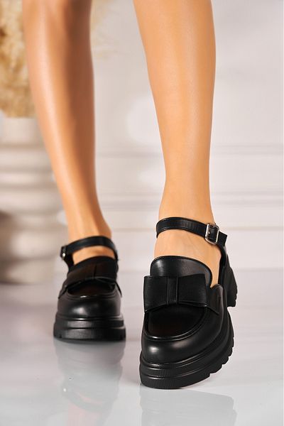 Joana Pantofi dama casual Negri din Piele Ecologica Dorothy