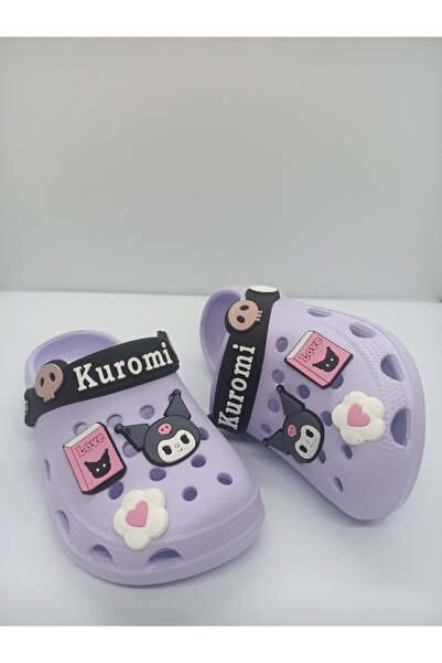 Huzurlu Adımlar Kuromi Kids Slippers Lilac