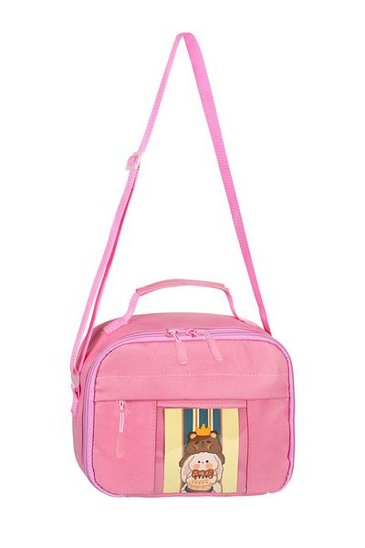 KAFF Pink Korean Kawaii Style Thermal Insulated Lunch Box with Accessories -25601