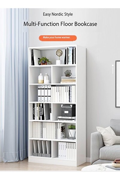 Raffine 5-tier adjustable storage bookcase for home, bedroom, and living room 60x24x180 cm