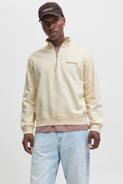 Jack & Jones Men's Half Zipper Stand Collar Sweatshirt - Norrebro