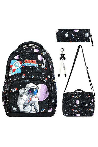 great bags حقيبة ظهر مدرسية ابتدائية مقاومة للماء للأولاد من الموسم الجديد مع تغذية حرارية + حامل قلم + مفتاح